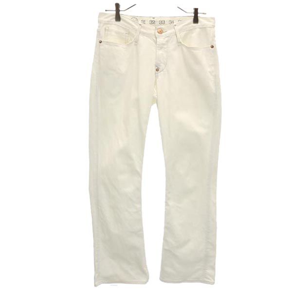 earnest sewn アーネストソーン USA製 デニムパンツ w30 ホワイト ジーパン メンズ