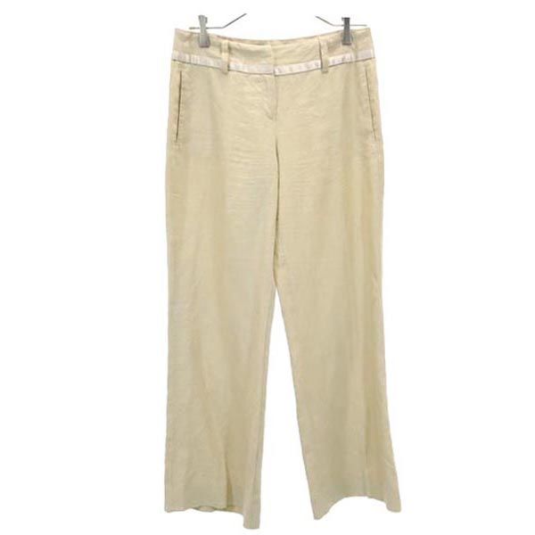 MAX&CO マックスアンドコー リネン ロングパンツ 40 ベージュ レディース