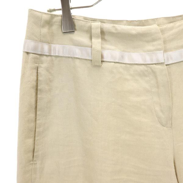 MAX&CO マックスアンドコー リネン ロングパンツ 40 ベージュ レディース