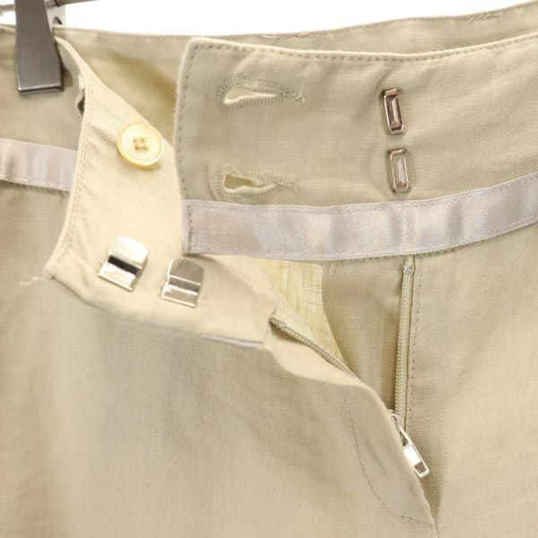 MAX&CO マックスアンドコー リネン ロングパンツ 40 ベージュ レディース