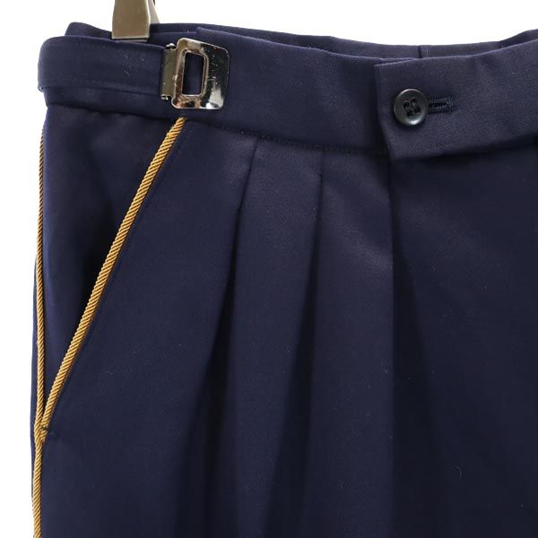 サイドライン セレモニー パンツ M 紺 メンズ