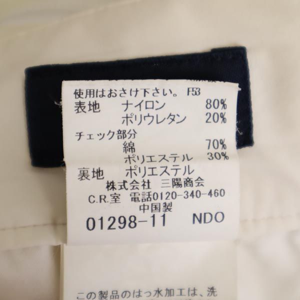 BURBERRY バーバリー ゴルフ パンツ M アイボリー×ピンク ロング レディース