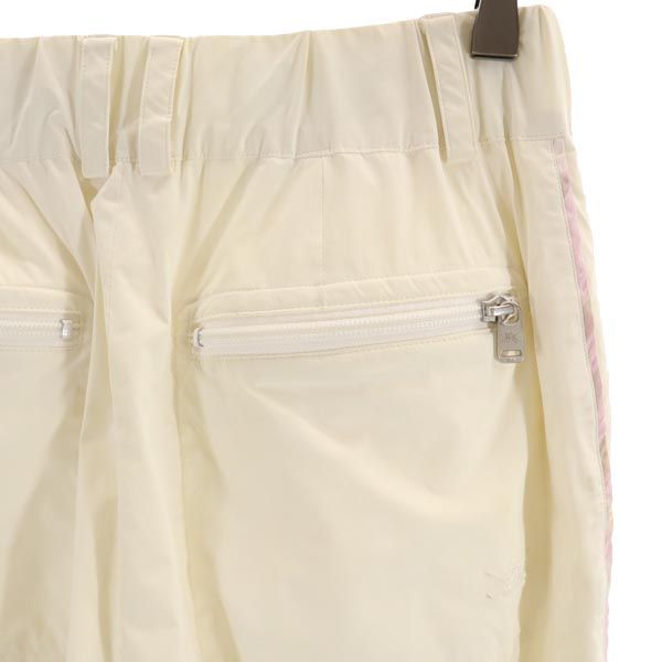 BURBERRY バーバリー ゴルフ パンツ M アイボリー×ピンク ロング レディース