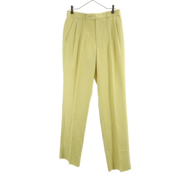 KENZO ケンゾー ゴルフ 日本製 ゴルフ パンツ 82 黄系 GOLF センタープレス メンズ