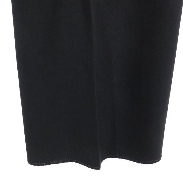 GIANFRANCO FERRE ジャンフランコフェレ センタープレス パンツ USA4 黒 レディース