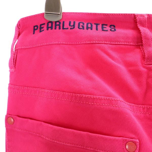 PEARLY GATES パーリーゲイツ ゴルフ パンツ 0 ピンク系 レディース