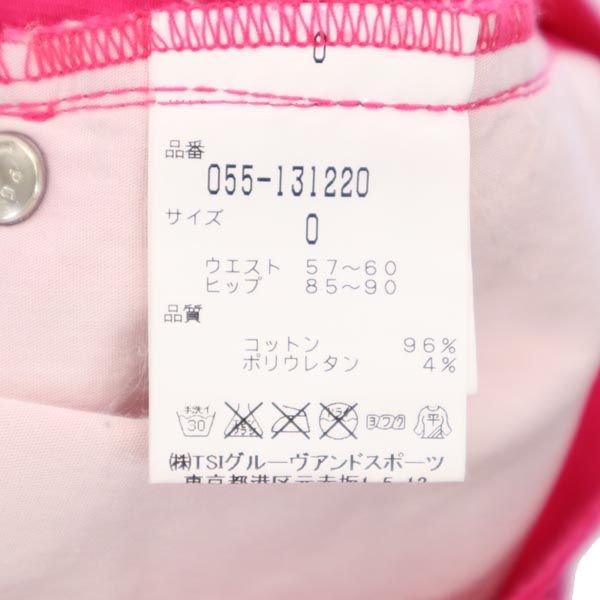 PEARLY GATES パーリーゲイツ ゴルフ パンツ 0 ピンク系 レディース