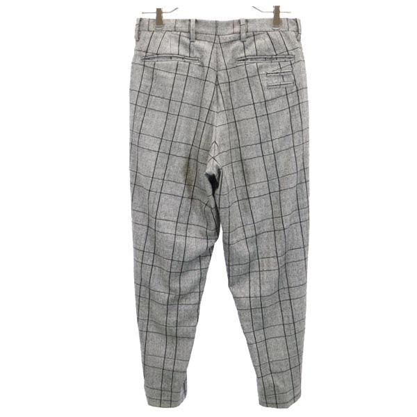 SHAREEF シャリーフ チェック柄 スラックスパンツ 1 グレー系 メンズ