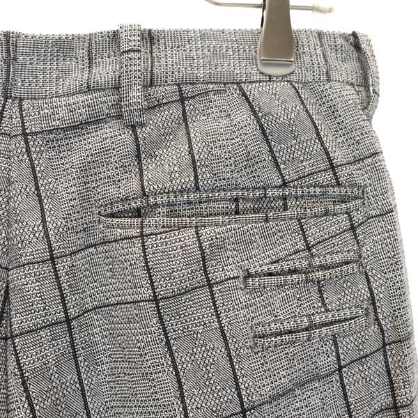 SHAREEF シャリーフ チェック柄 スラックスパンツ 1 グレー系 メンズ