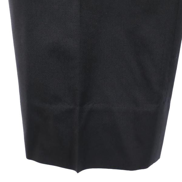 LANVIN ランバン 日本製 センタープレス スラックスパンツ 82 黒 メンズ