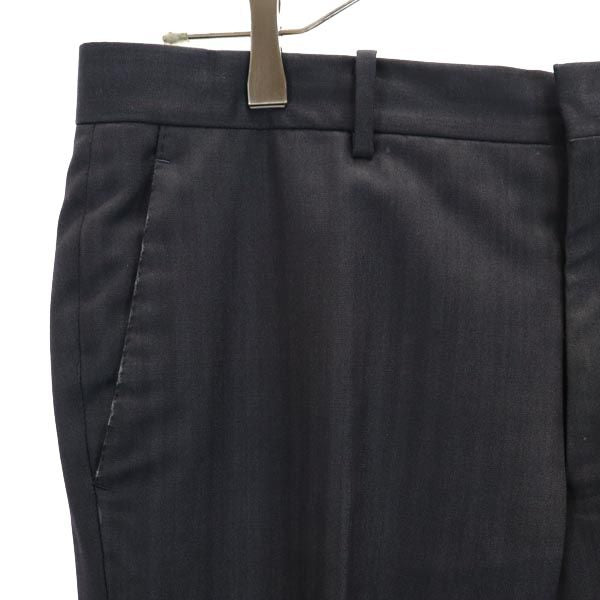 LANVIN en Bleu ランバンオンブルー 日本製 ウール スラックスパンツ 濃紺 メンズ