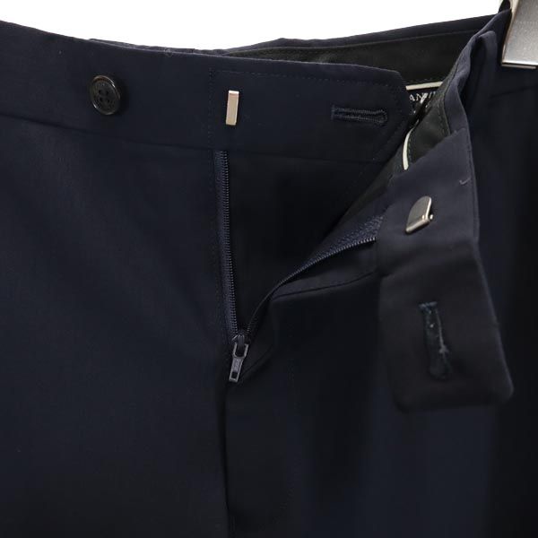 LANVIN ランバン 日本製 ウール スラックスパンツ 79 濃紺 メンズ