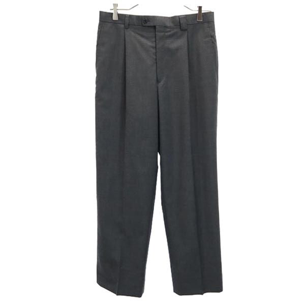 ランバン 日本製 ウール スラックスパンツ 82 グレー LANVIN メンズ