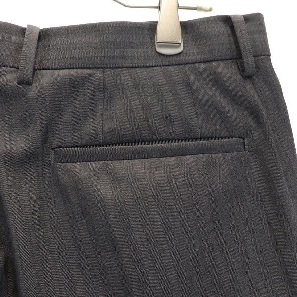 LANVIN en Bleu ランバンオンブルー 日本製 ウールブレンド ストライプ柄 スラックスパンツ 82 グレー メンズ