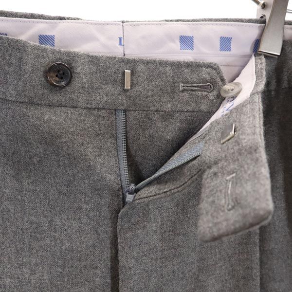 LANVIN ランバン 日本製 ウール スラックスパンツ 79 グレー メンズ