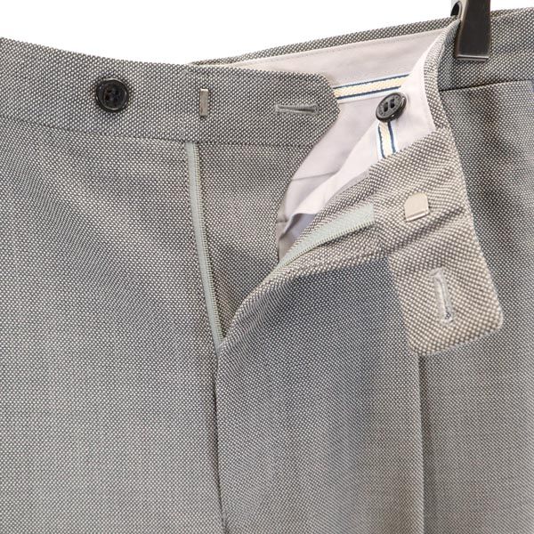 LANVIN ランバン モヘアブレンド ウール スラックスパンツ 82 グレー系 メンズ