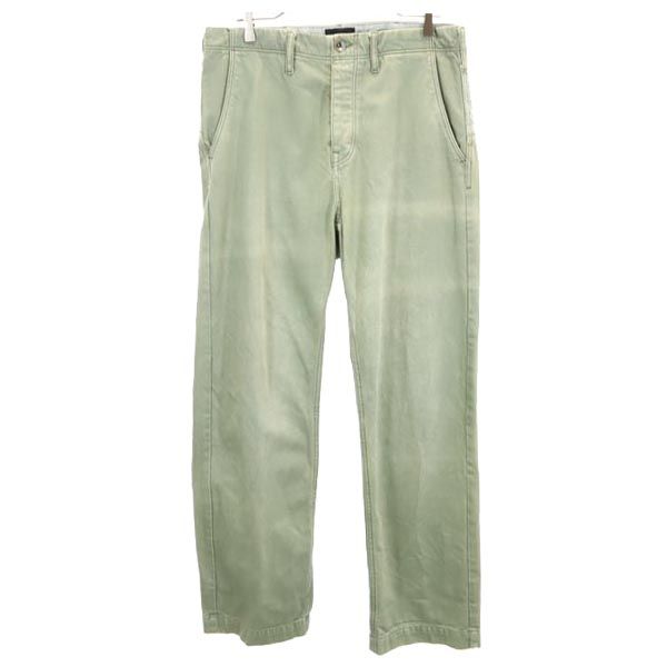 エンポリオアルマーニ ストレートデニムパンツ 46 カーキ系 Emporio Armani ボタンフライ ジーパン メンズ