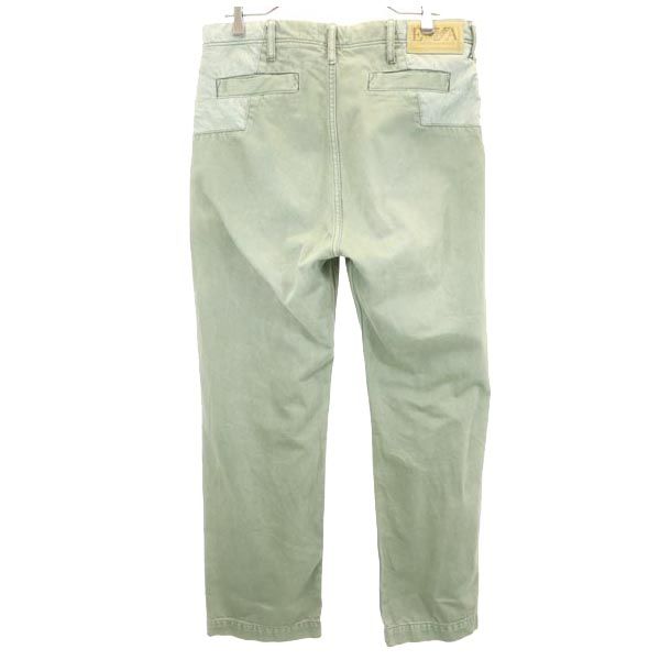 エンポリオアルマーニ ストレートデニムパンツ 46 カーキ系 Emporio Armani ボタンフライ ジーパン メンズ