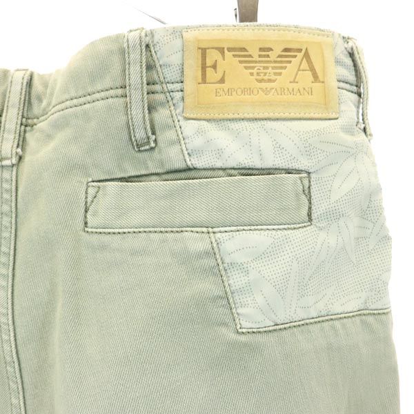 エンポリオアルマーニ ストレートデニムパンツ 46 カーキ系 Emporio Armani ボタンフライ ジーパン メンズ