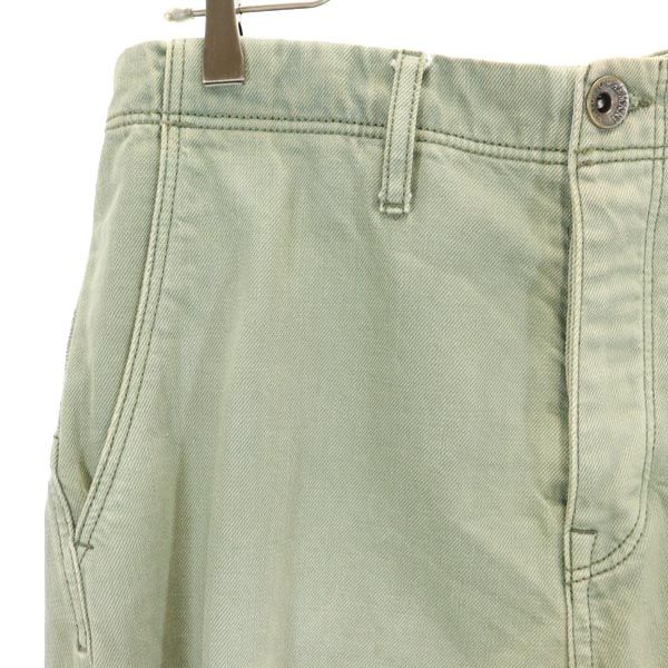 エンポリオアルマーニ ストレートデニムパンツ 46 カーキ系 Emporio Armani ボタンフライ ジーパン メンズ