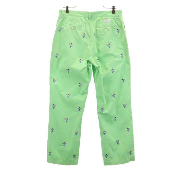Vineyard Vines ヴィニヤードヴァインズ ロングパンツ w33 グリーン系 フィッシュ刺繍 メンズ
