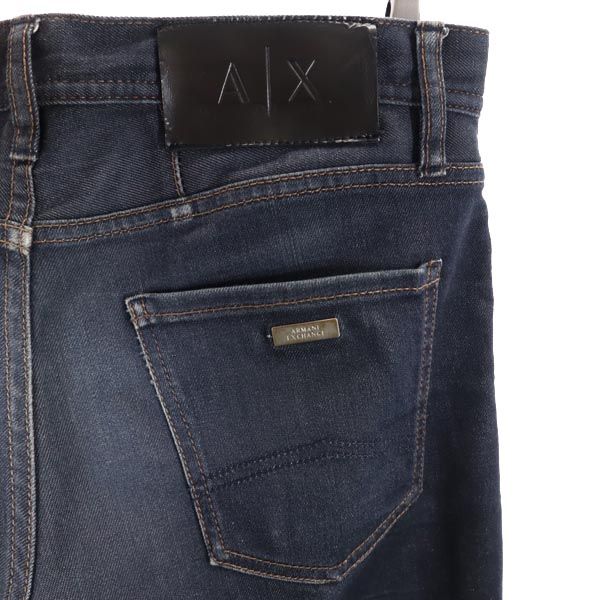 ARMANI EXCHANGE アルマーニエクスチェンジ スリムデニムパンツ w28 濃紺 ジーパン レディース