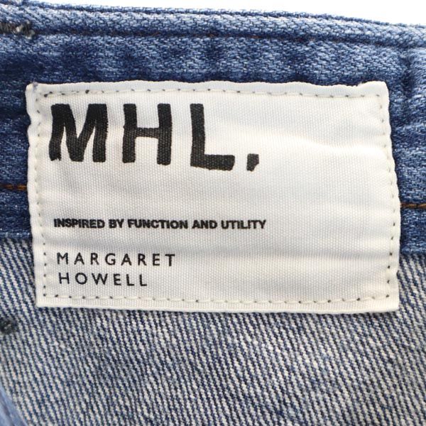 MHL. エムエイチエル 日本製 裏リベット ストレートデニムパンツ W26 MARGARET HOWELL ボタンフライ ジーパン レディース