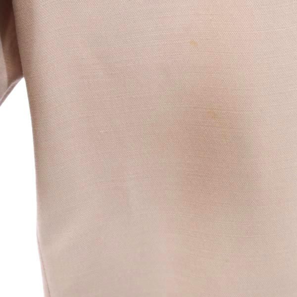 Emporio Armani エンポリオアルマーニ イタリア製 ウールブレンド スラックスパンツ 38 ピンクベージュ レディース