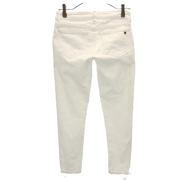 ケイトスペード USA製 テーパードデニムパンツ w32 ホワイト系 Kate Spade ジーパン レディース
