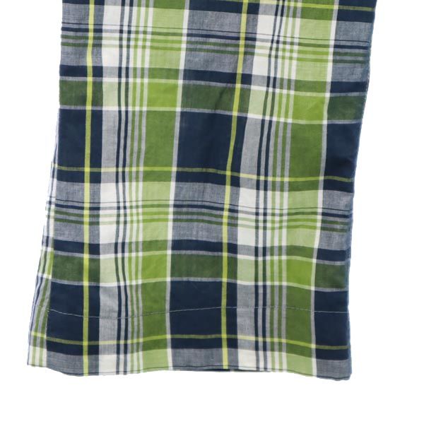 tricot COMME des GARCONS トリココムデギャルソン 2007年 リネンブレンド チェック クロップドパンツ S グリーン系 メンズ