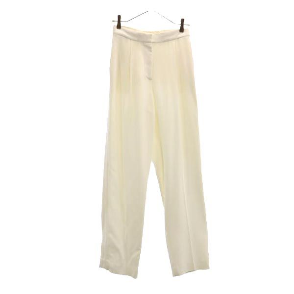 Stella McCartney ステラマッカートニー イタリア製 センタープレス スラックスパンツ 34 アイボリー系 レディース
