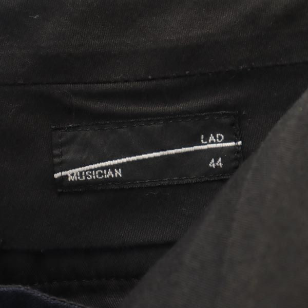 LAD MUSICIAN ラッドミュージシャン 日本製 スラックスパンツ 44 ネイビー メンズ
