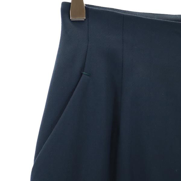 KATHARINE HAMNETT キャサリンハムネット ウール ストライプ柄 スラックスパンツ M ネイビー レディース