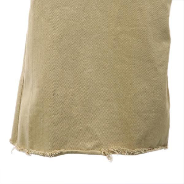 Ron Herman ロンハーマン ワイドパンツ W23 ベージュ カットオフ フリンジ レディース