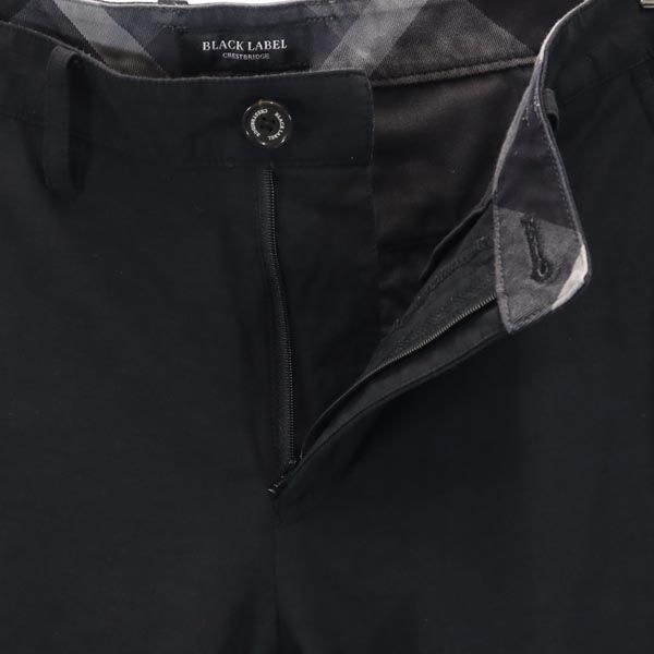 BLACK LABEL CRESTBRIDGE ブラックレーベルクレストブリッジ リネンブレンド 三陽商会 ロングパンツ S 黒系 スラックス メンズ