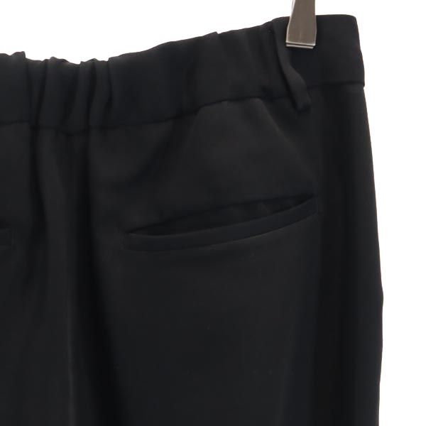 STUDIOUS ステュディオス 日本製 センタープレス スラックスパンツ 2 ブラック レディース