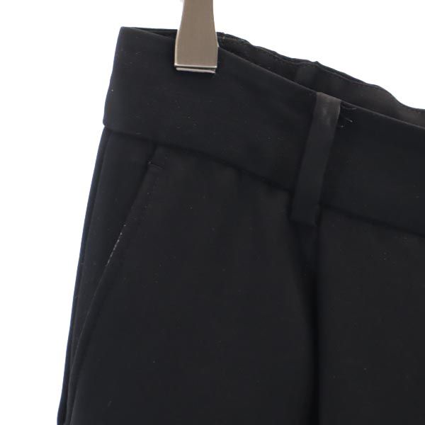 STUDIOUS ステュディオス 日本製 センタープレス スラックスパンツ 2 ブラック レディース