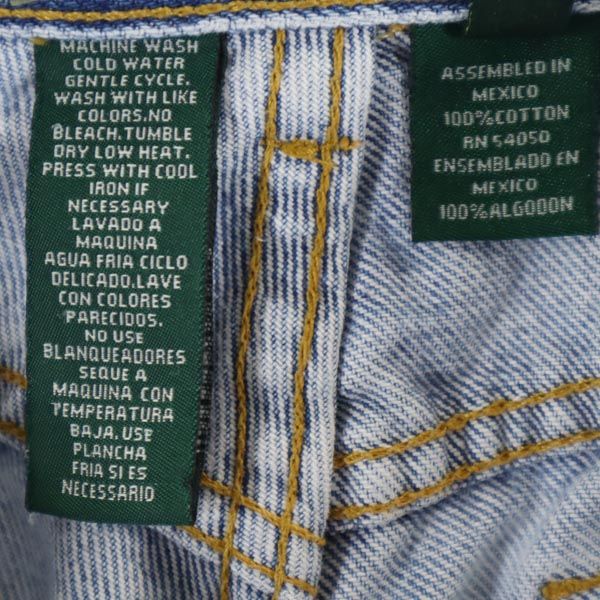 LAUREN JEANS Co. RALPH LAUREN PETITE ローレンジーンズ ラルフローレン テーパードデニムパンツ 14P ジーパン レディース