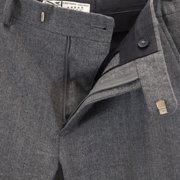 KITSUNE キツネ 三陽商会 イタリア製 ウール ウール100％ ロングパンツ 42 グレー メンズ