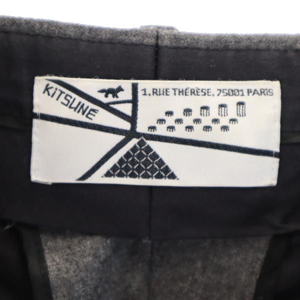 KITSUNE キツネ 三陽商会 イタリア製 ウール ウール100％ ロングパンツ 42 グレー メンズ