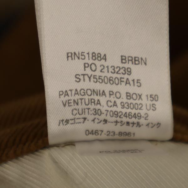 patagonia パタゴニア コーデュロイ アウトドアパンツ w25 ブラウン系 ロング レディース