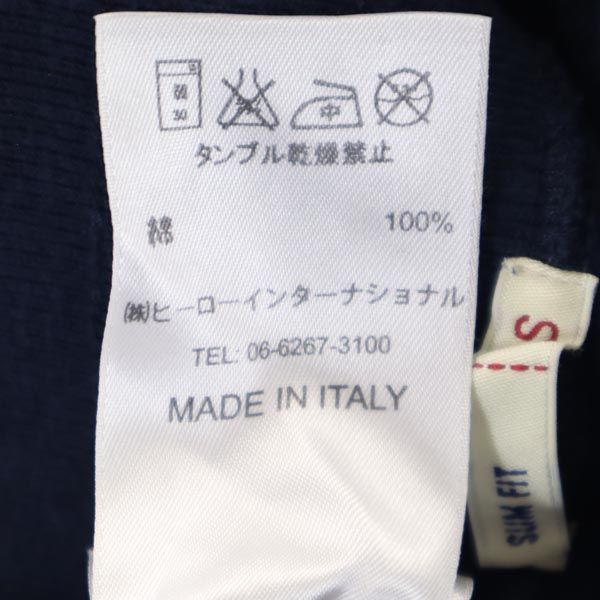 FRANKLIN&MARSHALL フランクリンマーシャル イタリア製 スウェットパンツ S ネイビー 裏起毛 メンズ