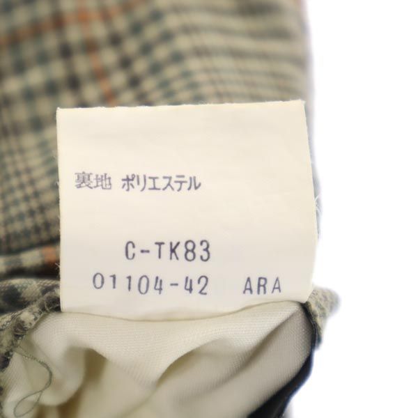 Burberrys バーバリーズ 90s オールド ウール チェック柄 スラックスパンツ 76 カーキ系 メンズ