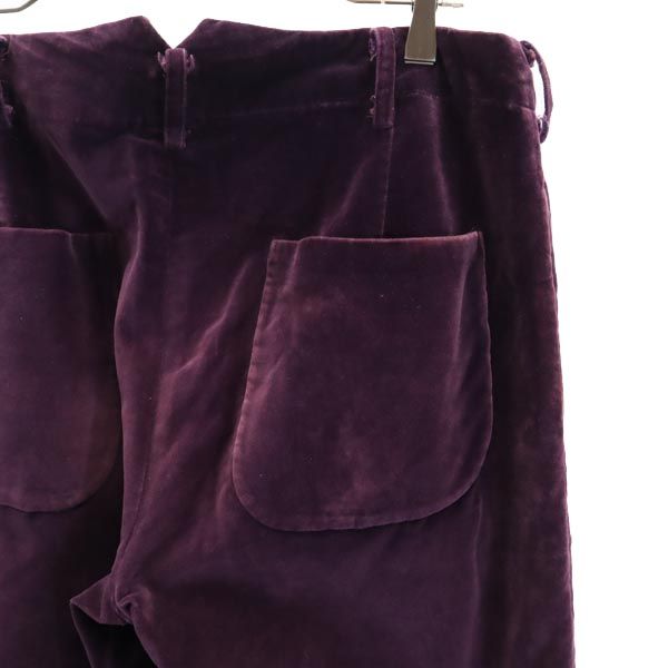 Needles ニードルズ 日本製 ベルベット ロングパンツ S パープル ネペンテス メンズ