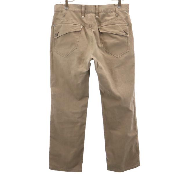 Against All Risks A.A.R アール ストレッチパンツ XL ブラウン系 ボタンフライ メンズ