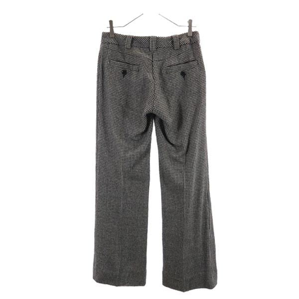 MAX&CO マックスアンドコー ウールブレンド 千鳥格子 ロングパンツ 40 グレー系 レディース