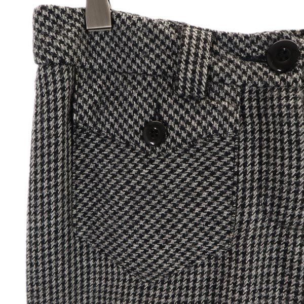 MAX&CO マックスアンドコー ウールブレンド 千鳥格子 ロングパンツ 40 グレー系 レディース