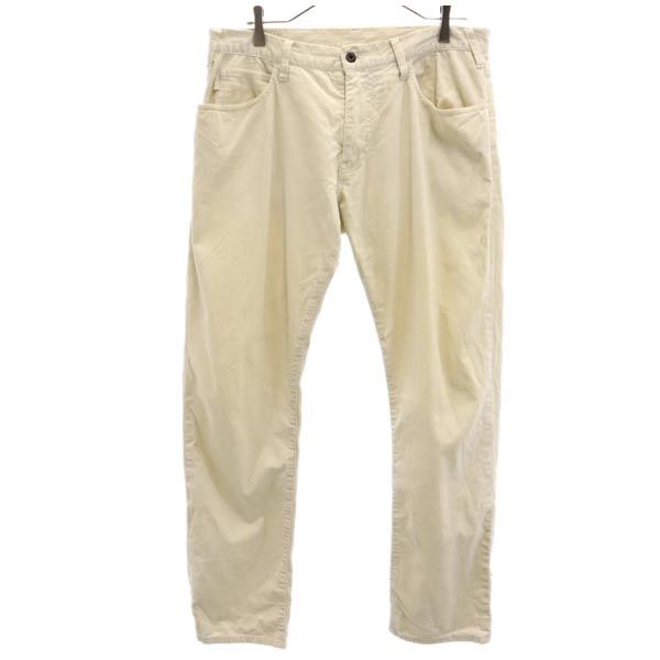 ARMANI JEANS アルマーニジーンズ コーデュロイパンツ W33 アイボリー系 メンズ