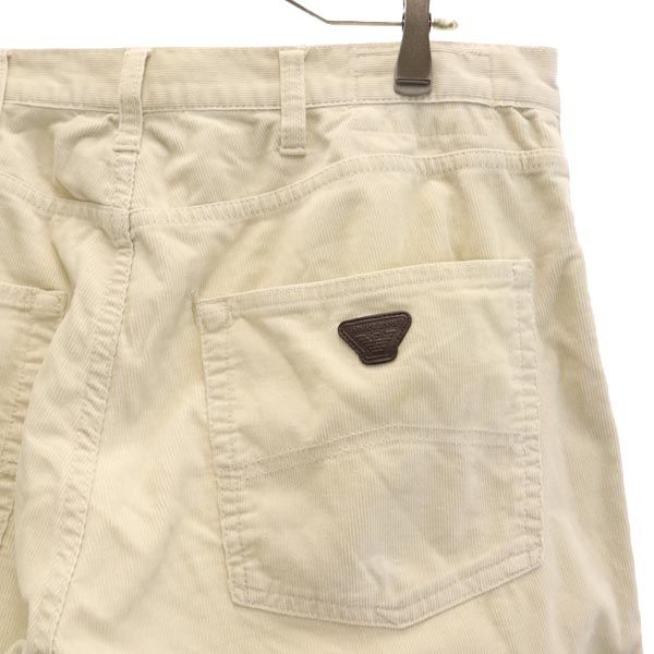 ARMANI JEANS アルマーニジーンズ コーデュロイパンツ W33 アイボリー系 メンズ