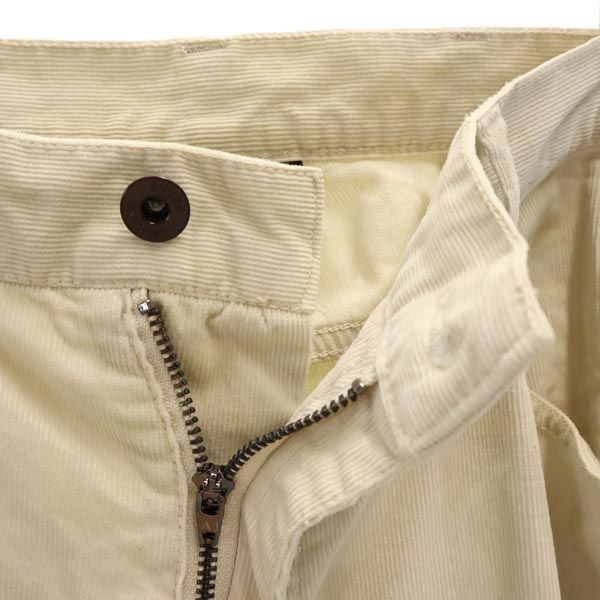 ARMANI JEANS アルマーニジーンズ コーデュロイパンツ W33 アイボリー系 メンズ